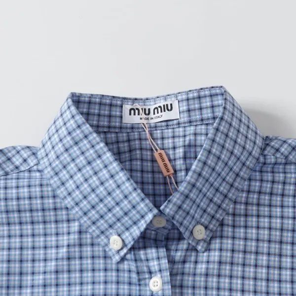 【Miumiu公式旗艦店】ミュウミュウ シャツ ご好評に付き再入荷 250219 【Miumiu公式旗艦店】ミュウミュウ シャツ ご好評に付き再入荷 250219