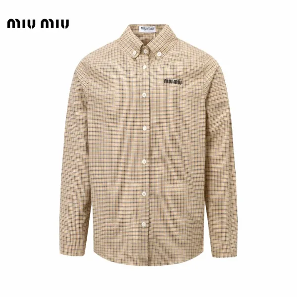 【Miumiu公式旗艦店】ミュウミュウ シャツ ご好評に付き再入荷 250219 【Miumiu公式旗艦店】ミュウミュウ シャツ ご好評に付き再入荷 250219