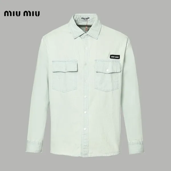 【Miumiu公式旗艦店】ミュウミュウ シャツ ご好評に付き再入荷 250219 【Miumiu公式旗艦店】ミュウミュウ シャツ ご好評に付き再入荷 250219