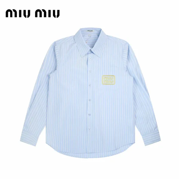 【Miumiu 公式旗艦店】ミュウミュウ シャツ ご好評に付き再入荷 250219 【Miumiu 公式旗艦店】ミュウミュウ シャツ ご好評に付き再入荷 250219