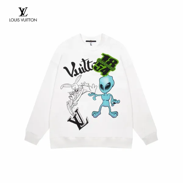 LV【LOUIS VUITTON  公式旗艦店】ルイヴィトン 丸首の衛衣 スウェット ご好評に付き再入荷！241217