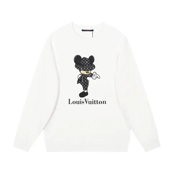 LV【LOUIS VUITTON  公式旗艦店】ルイヴィトン 丸首の衛衣 スウェット ご好評に付き再入荷！241217