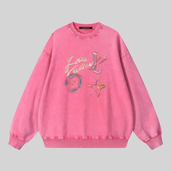 LV【LOUIS VUITTON 公式旗艦店】ルイヴィトン 丸首の衛衣 スウェット ご好評に付き再入荷! 241121 LV【LOUIS VUITTON 公式旗艦店】ルイヴィトン 丸首の衛衣 スウェット ご好評に付き再入荷! 241121