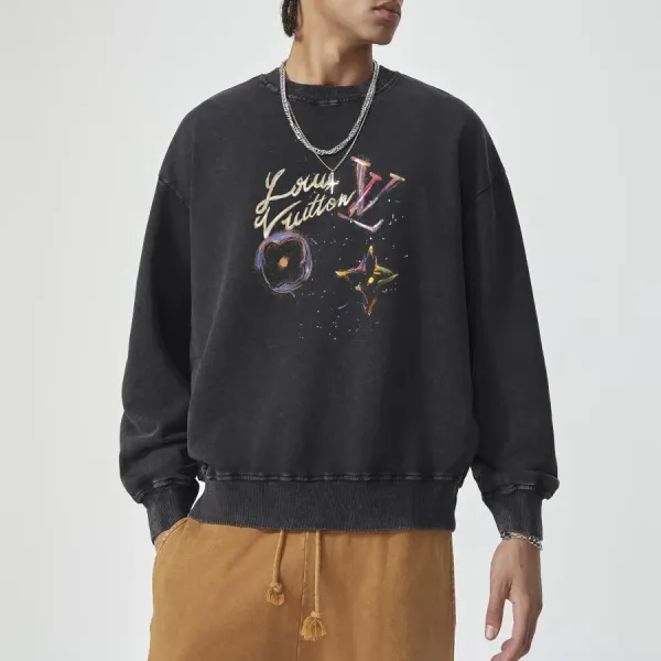 LV【LOUIS VUITTON 公式旗艦店】ルイヴィトン 丸首の衛衣 スウェット ご好評に付き再入荷! 241121 LV【LOUIS VUITTON 公式旗艦店】ルイヴィトン 丸首の衛衣 スウェット ご好評に付き再入荷! 241121