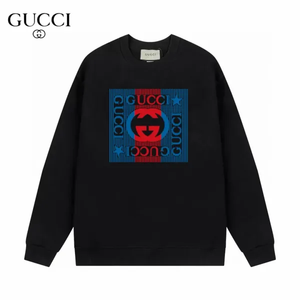 【GUCCI  公式旗艦店】グッチ  丸首の衛衣 スウェットご好評に付き再入荷 240816