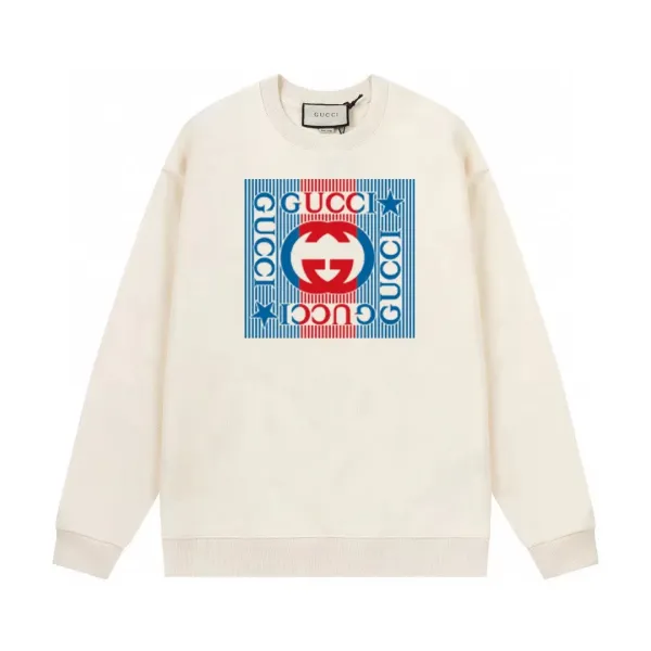 【GUCCI  公式旗艦店】グッチ  丸首の衛衣 スウェットご好評に付き再入荷 240816