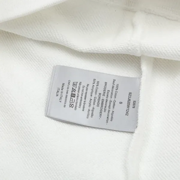 【DIOR  公式旗艦店】ディオール  丸首の衛衣 スウェット ご好評に付き再入荷！241121