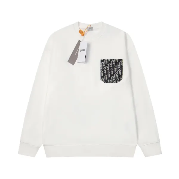 【DIOR  公式旗艦店】ディオール  丸首の衛衣  スウェット ご好評に付き再入荷！241121
