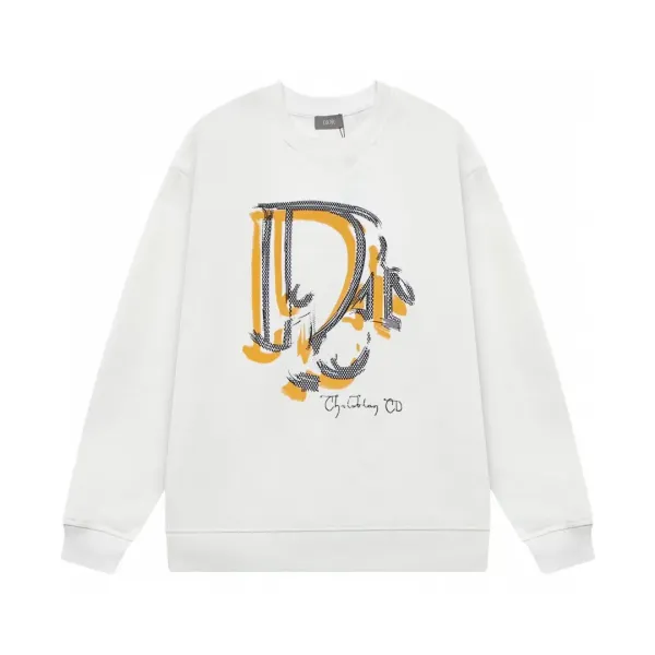 【DIOR 公式旗艦店】ディオール  丸首の衛衣 スウェットご好評に付き再入荷 241025