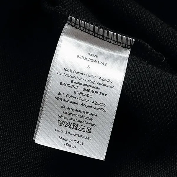 【DIOR  公式旗艦店】ディオール  丸首の衛衣 ご好評に付き再入荷 240809