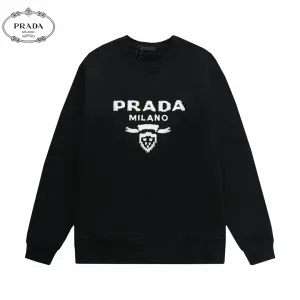 【PRADA 公式旗艦店】プラダ 丸首の衛衣 スウェットご好評に付き再入荷 240925 【PRADA 公式旗艦店】プラダ 丸首の衛衣 スウェットご好評に付き再入荷 240925