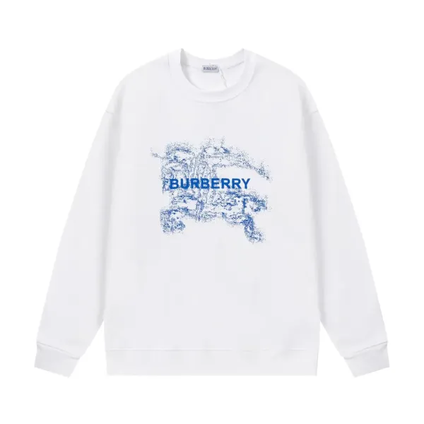 【BURBERRY 公式旗艦店】バーバリー  丸首の衛衣 スウェット ご好評に付き再入荷240829
