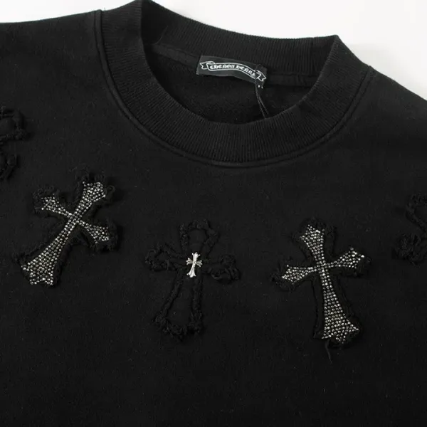 【CHROME HEARTS 公式旗艦店】クロムハーツ 丸首の衛衣 スウェット ご好評に付き再入荷241114 【CHROME HEARTS 公式旗艦店】クロムハーツ 丸首の衛衣 スウェット ご好評に付き再入荷241114
