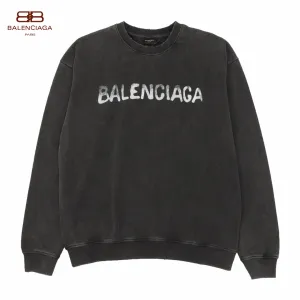 【BALENCIAGA 公式旗艦店】バレンシアガ 丸首の衛衣 スウェット ご好評に付き再入荷!241127 【BALENCIAGA 公式旗艦店】バレンシアガ 丸首の衛衣 スウェット ご好評に付き再入荷!241127