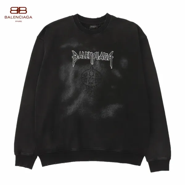 【BALENCIAGA 公式旗艦店】バレンシアガ 丸首の衛衣 スウェット ご好評に付き再入荷！241127