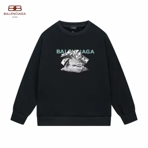 【BALENCIAGA 公式旗艦店】バレンシアガ 丸首の衛衣 スウェット ご好評に付き再入荷!241127 【BALENCIAGA 公式旗艦店】バレンシアガ 丸首の衛衣 スウェット ご好評に付き再入荷!241127