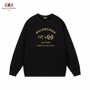 【BALENCIAGA 公式旗艦店】バレンシアガ 丸首の衛衣 スウェット ご好評に付き再入荷!241127 【BALENCIAGA 公式旗艦店】バレンシアガ 丸首の衛衣 スウェット ご好評に付き再入荷!241127