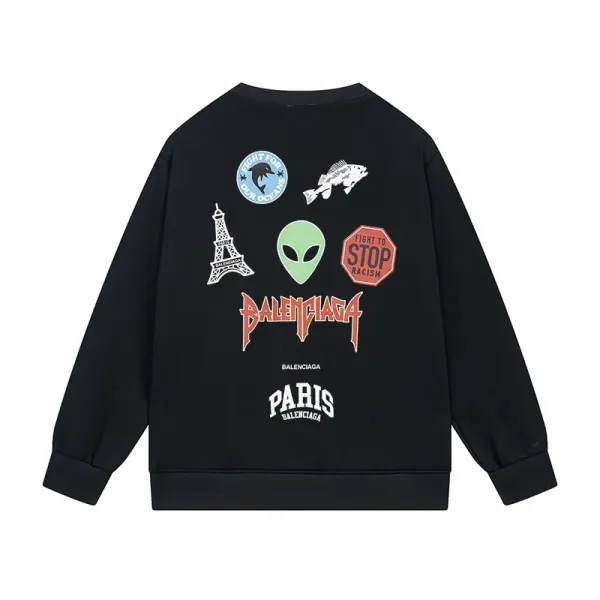【BALENCIAGA 公式旗艦店】バレンシアガ 丸首の衛衣 スウェット ご好評に付き再入荷!241127 【BALENCIAGA 公式旗艦店】バレンシアガ 丸首の衛衣 スウェット ご好評に付き再入荷!241127