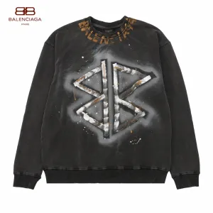 【BALENCIAGA 公式旗艦店】バレンシアガ 丸首の衛衣 スウェット ご好評に付き再入荷!241120 【BALENCIAGA 公式旗艦店】バレンシアガ 丸首の衛衣 スウェット ご好評に付き再入荷!241120