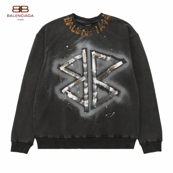 【BALENCIAGA 公式旗艦店】バレンシアガ 丸首の衛衣 スウェット ご好評に付き再入荷!241120 【BALENCIAGA 公式旗艦店】バレンシアガ 丸首の衛衣 スウェット ご好評に付き再入荷!241120