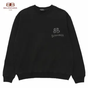 【BALENCIAGA 公式旗艦店】バレンシアガ 丸首の衛衣 スウェット ご好評に付き再入荷!241120 【BALENCIAGA 公式旗艦店】バレンシアガ 丸首の衛衣 スウェット ご好評に付き再入荷!241120