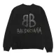 【BALENCIAGA 公式旗艦店】バレンシアガ 丸首の衛衣 スウェット ご好評に付き再入荷！241120