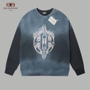 【BALENCIAGA 公式旗艦店】バレンシアガ 丸首の衛衣 スウェット ご好評に付き再入荷!241120 【BALENCIAGA 公式旗艦店】バレンシアガ 丸首の衛衣 スウェット ご好評に付き再入荷!241120