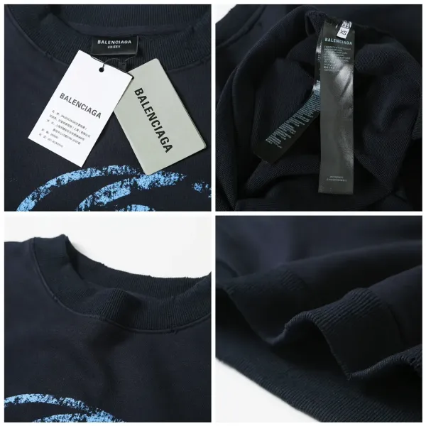 【BALENCIAGA 公式旗艦店】バレンシアガ 丸首の衛衣 スウェット ご好評に付き再入荷! 【BALENCIAGA 公式旗艦店】バレンシアガ 丸首の衛衣 スウェット ご好評に付き再入荷!
