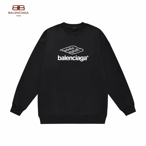 【BALENCIAGA 公式旗艦店】バレンシアガ 丸首の衛衣 スウェット ご好評に付き再入荷! 【BALENCIAGA 公式旗艦店】バレンシアガ 丸首の衛衣 スウェット ご好評に付き再入荷!