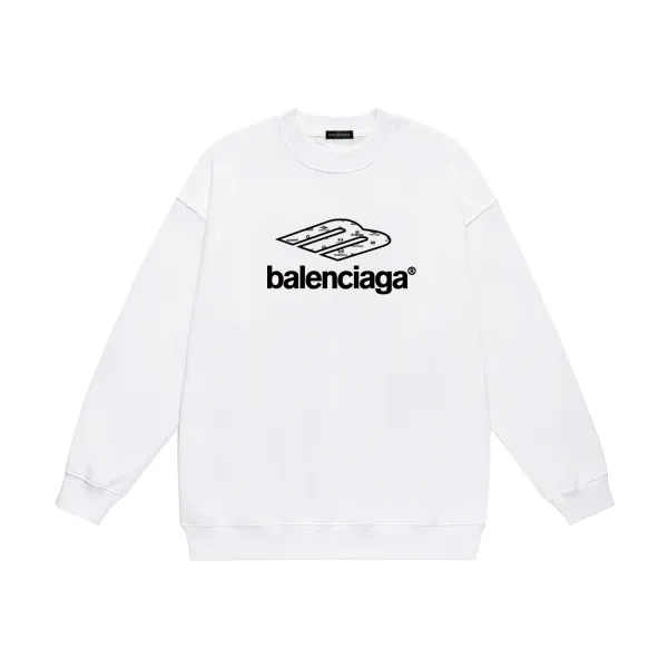 【BALENCIAGA 公式旗艦店】バレンシアガ 丸首の衛衣 スウェット ご好評に付き再入荷! 【BALENCIAGA 公式旗艦店】バレンシアガ 丸首の衛衣 スウェット ご好評に付き再入荷!
