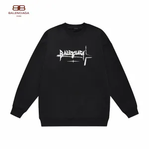 【BALENCIAGA 公式旗艦店】バレンシアガ 丸首の衛衣 スウェット ご好評に付き再入荷! 【BALENCIAGA 公式旗艦店】バレンシアガ 丸首の衛衣 スウェット ご好評に付き再入荷!