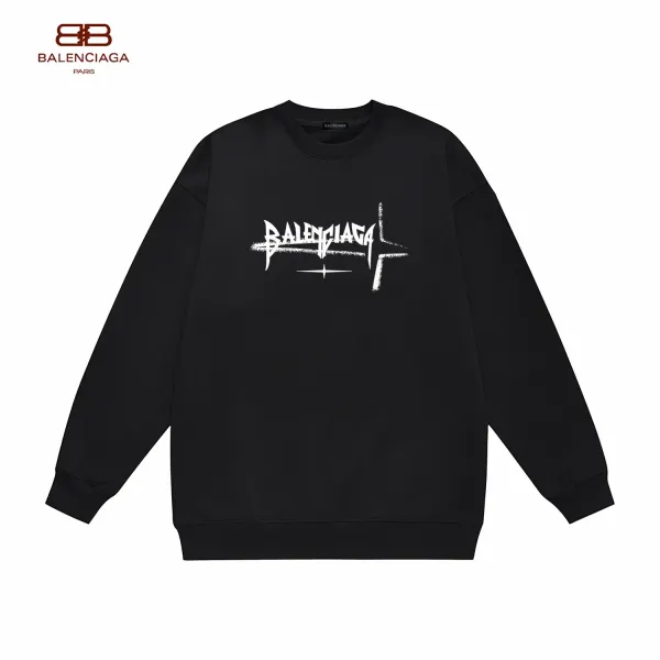 【BALENCIAGA 公式旗艦店】バレンシアガ 丸首の衛衣 スウェット ご好評に付き再入荷! 【BALENCIAGA 公式旗艦店】バレンシアガ 丸首の衛衣 スウェット ご好評に付き再入荷!