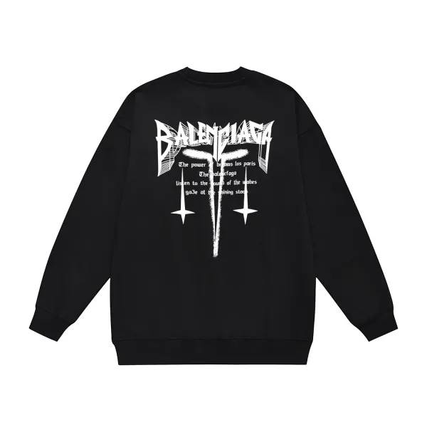【BALENCIAGA 公式旗艦店】バレンシアガ 丸首の衛衣 スウェット ご好評に付き再入荷! 【BALENCIAGA 公式旗艦店】バレンシアガ 丸首の衛衣 スウェット ご好評に付き再入荷!