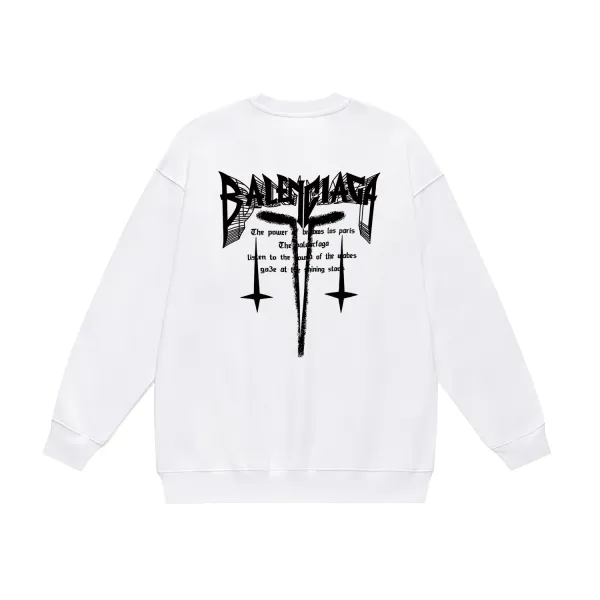 【BALENCIAGA 公式旗艦店】バレンシアガ 丸首の衛衣 スウェット ご好評に付き再入荷! 【BALENCIAGA 公式旗艦店】バレンシアガ 丸首の衛衣 スウェット ご好評に付き再入荷!