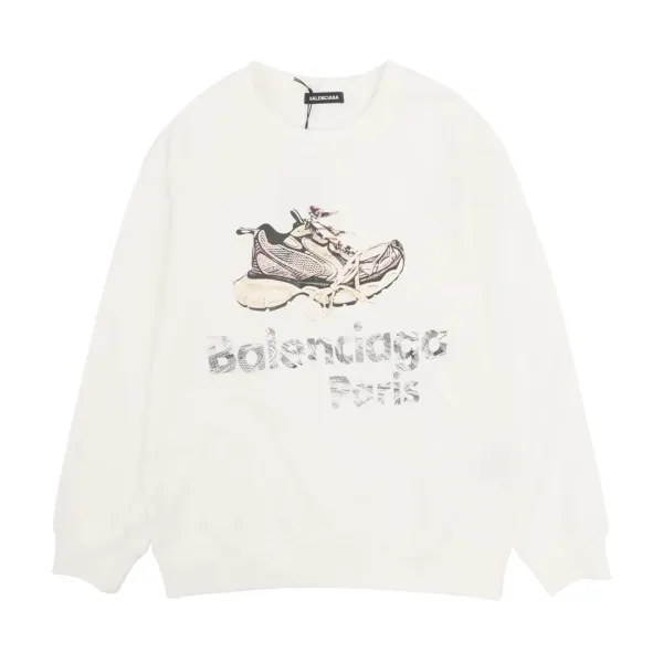【BALENCIAGA 公式旗艦店】バレンシアガ 丸首の衛衣 スウェット ご好評に付き再入荷! 【BALENCIAGA 公式旗艦店】バレンシアガ 丸首の衛衣 スウェット ご好評に付き再入荷!