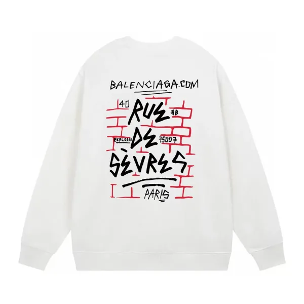 【BALENCIAGA 公式旗艦店】バレンシアガ 丸首の衛衣 スウェット ご好評に付き再入荷! 【BALENCIAGA 公式旗艦店】バレンシアガ 丸首の衛衣 スウェット ご好評に付き再入荷!