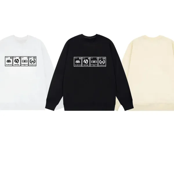 【BALENCIAGA 公式旗艦店】バレンシアガ 丸首の衛衣 スウェット ご好評に付き再入荷! 【BALENCIAGA 公式旗艦店】バレンシアガ 丸首の衛衣 スウェット ご好評に付き再入荷!