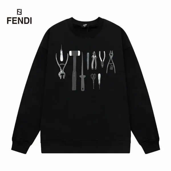 【FENDI  公式旗艦店】フェンディ丸首の衛衣 スウェット ご好評に付き再入荷！241211