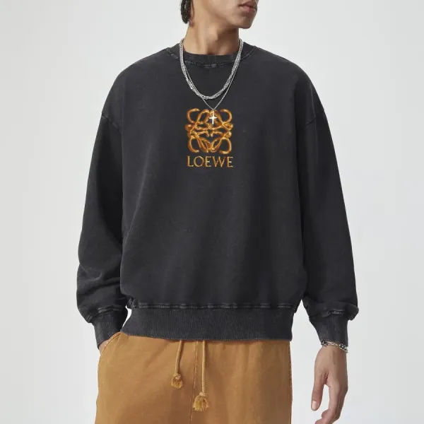 【LOEWE 公式旗艦店】ロエベ 丸首の衛衣 スウェット ご好評に付き再入荷!241115 【LOEWE 公式旗艦店】ロエベ 丸首の衛衣 スウェット ご好評に付き再入荷!241115