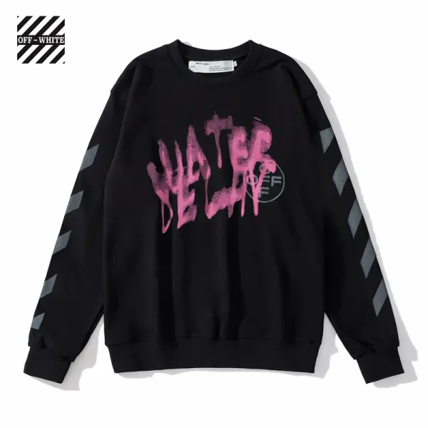 【OFF-WHITE 公式旗艦店】オフホワイト 丸首の衛衣 スウェットご好評に付き再入荷! 241127 【OFF-WHITE 公式旗艦店】オフホワイト 丸首の衛衣 スウェットご好評に付き再入荷! 241127