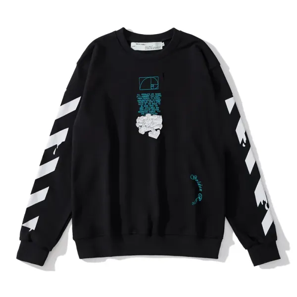 【OFF-WHITE 公式旗艦店】オフホワイト 丸首の衛衣 スウェットご好評に付き再入荷! 241127 【OFF-WHITE 公式旗艦店】オフホワイト 丸首の衛衣 スウェットご好評に付き再入荷! 241127