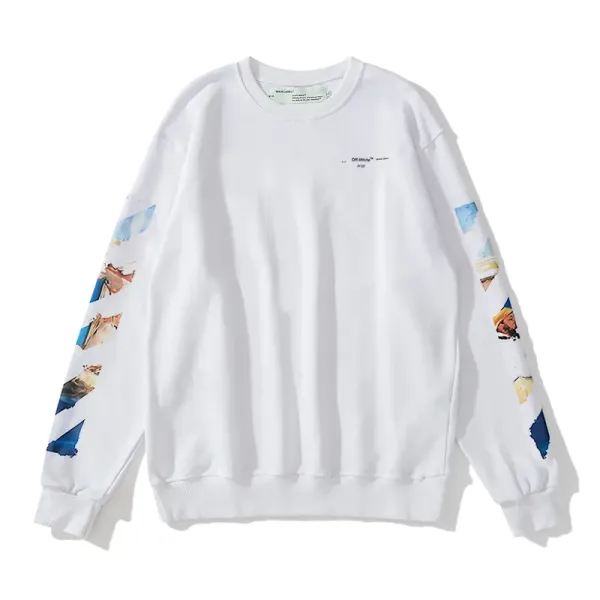 【OFF-WHITE 公式旗艦店】オフホワイト 丸首の衛衣 スウェットご好評に付き再入荷! 241127 【OFF-WHITE 公式旗艦店】オフホワイト 丸首の衛衣 スウェットご好評に付き再入荷! 241127