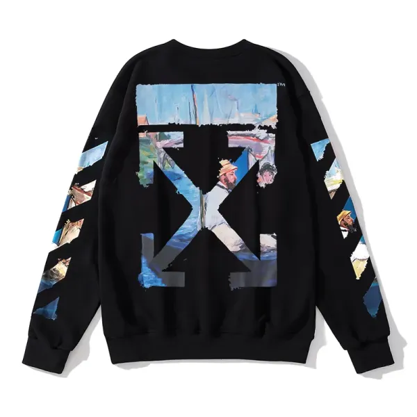 【OFF-WHITE 公式旗艦店】オフホワイト 丸首の衛衣 スウェットご好評に付き再入荷! 241127 【OFF-WHITE 公式旗艦店】オフホワイト 丸首の衛衣 スウェットご好評に付き再入荷! 241127