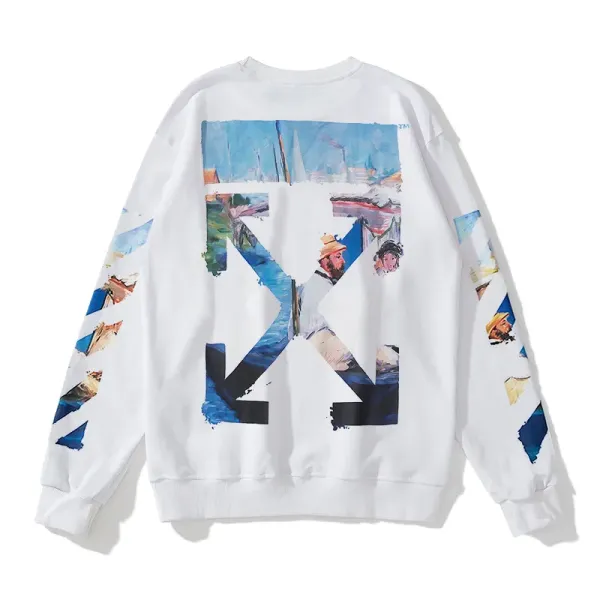 【OFF-WHITE 公式旗艦店】オフホワイト 丸首の衛衣 スウェットご好評に付き再入荷! 241127 【OFF-WHITE 公式旗艦店】オフホワイト 丸首の衛衣 スウェットご好評に付き再入荷! 241127
