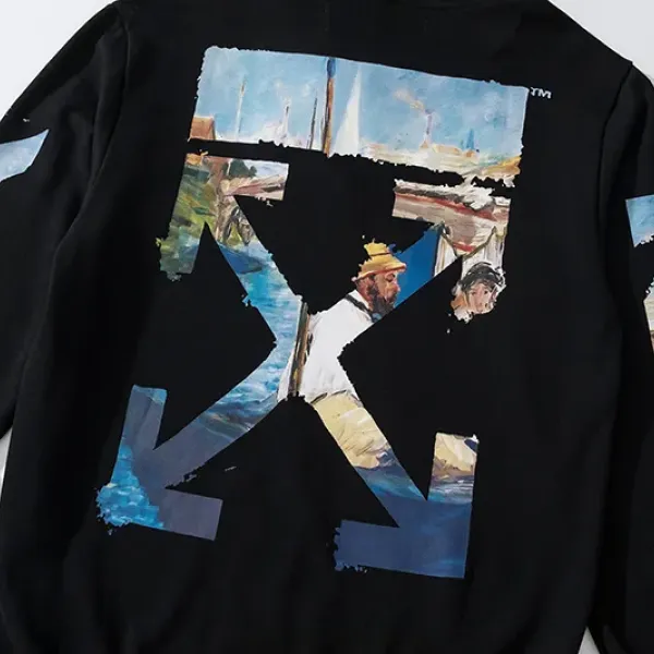 【OFF-WHITE 公式旗艦店】オフホワイト 丸首の衛衣 スウェットご好評に付き再入荷! 241127 【OFF-WHITE 公式旗艦店】オフホワイト 丸首の衛衣 スウェットご好評に付き再入荷! 241127