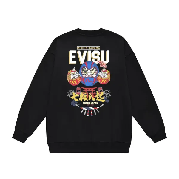 【EVISU 公式旗艦店】エヴィス 丸首の衛衣 スウェット ご好評に付き再入荷 240816 【EVISU 公式旗艦店】エヴィス 丸首の衛衣 スウェット ご好評に付き再入荷 240816