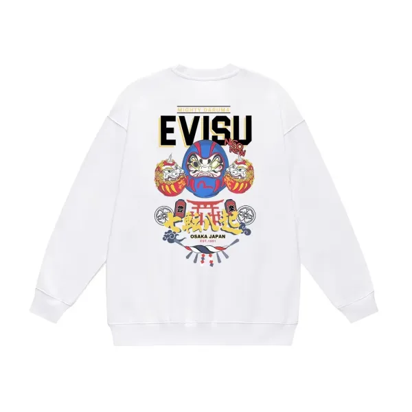 【EVISU 公式旗艦店】エヴィス 丸首の衛衣 スウェット ご好評に付き再入荷 240816 【EVISU 公式旗艦店】エヴィス 丸首の衛衣 スウェット ご好評に付き再入荷 240816