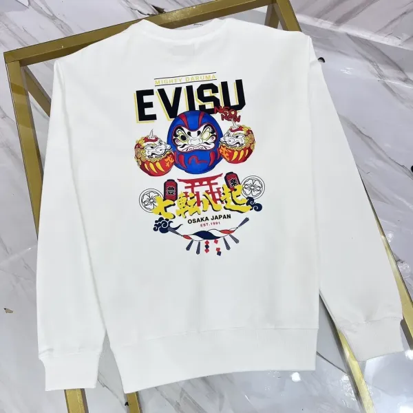 【EVISU 公式旗艦店】エヴィス 丸首の衛衣 スウェット ご好評に付き再入荷 240816 【EVISU 公式旗艦店】エヴィス 丸首の衛衣 スウェット ご好評に付き再入荷 240816