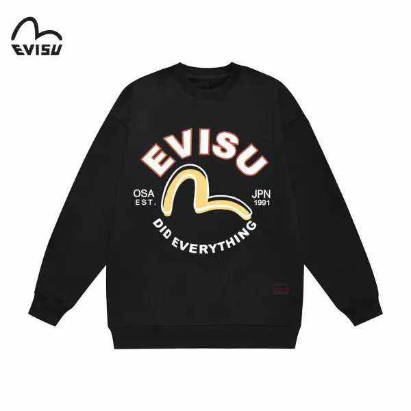 【EVISU 公式旗艦店】エヴィス 丸首の衛衣 スウェット ご好評に付き再入荷 240816 【EVISU 公式旗艦店】エヴィス 丸首の衛衣 スウェット ご好評に付き再入荷 240816