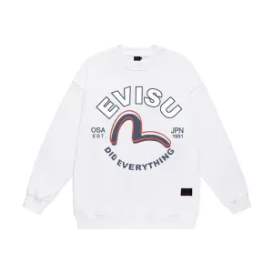 【EVISU 公式旗艦店】エヴィス 丸首の衛衣 スウェット ご好評に付き再入荷 240816 【EVISU 公式旗艦店】エヴィス 丸首の衛衣 スウェット ご好評に付き再入荷 240816